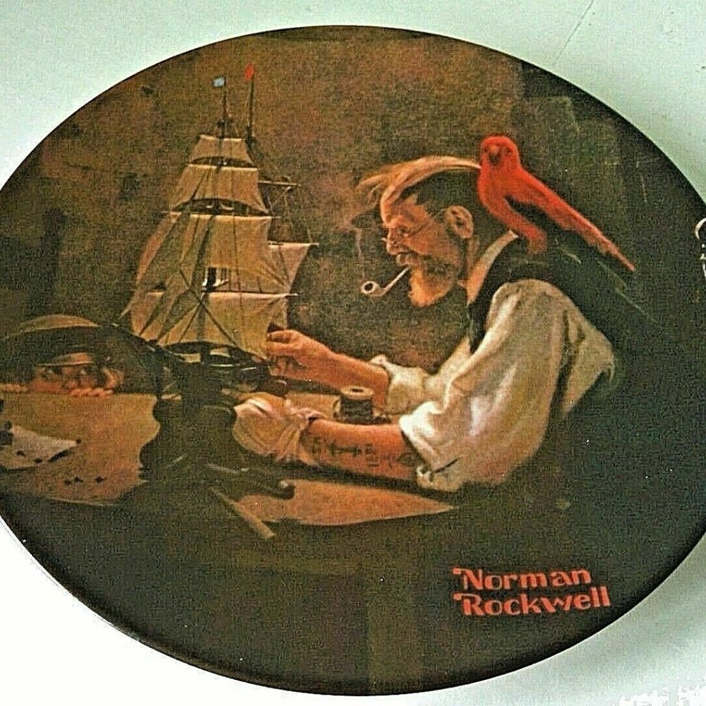 Norman Rockwell Collectible Decorative Plate Ship Builder Display Heritage Wall - Picture 12 of 16
